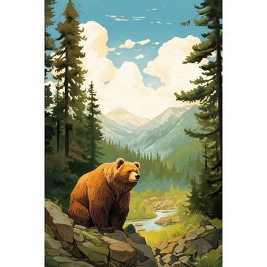 Bear Canvas Cartoon